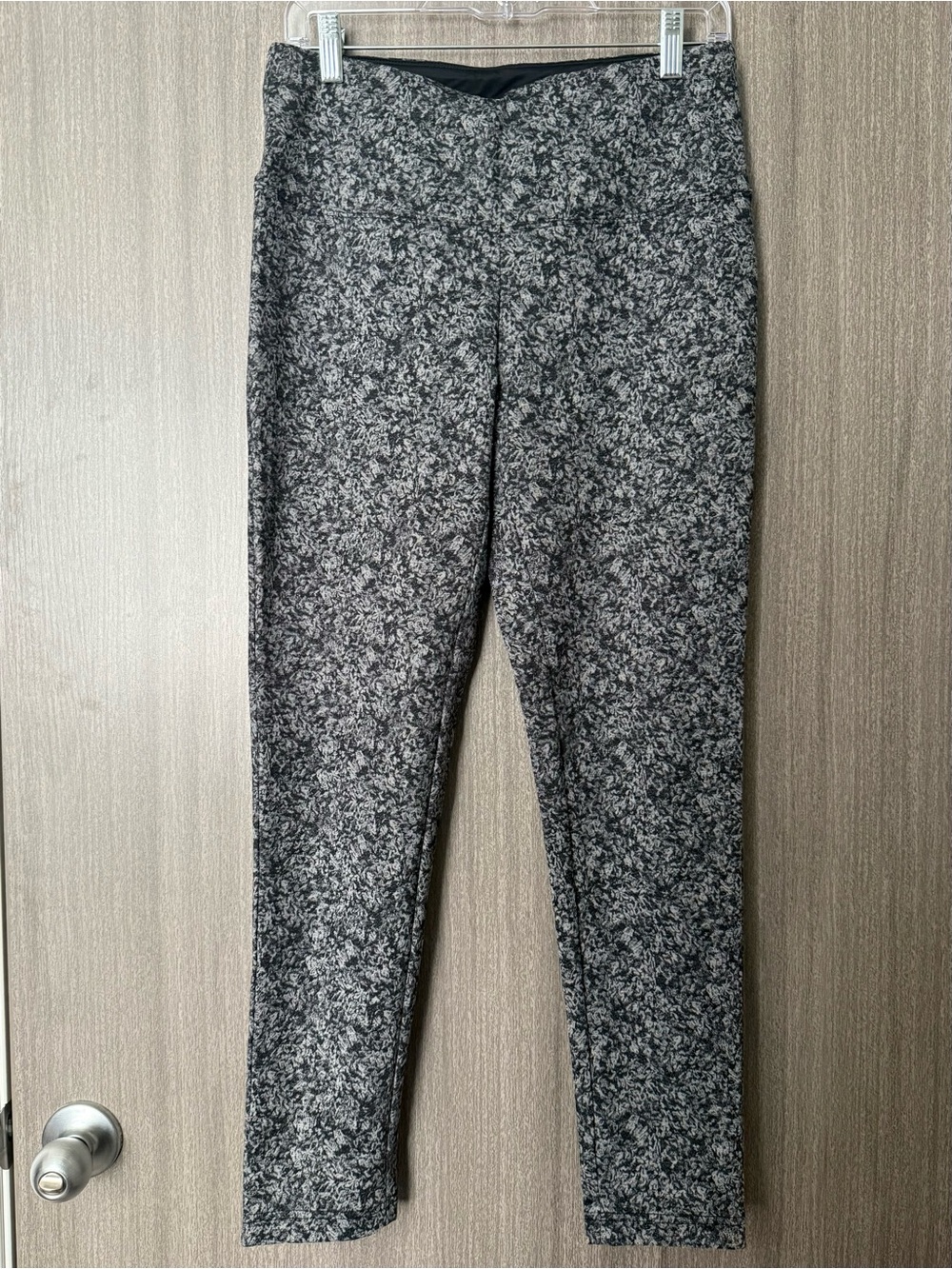 Alexander Jordan Heathered Black & White Leggings